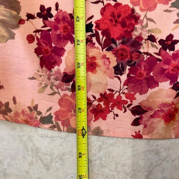 Torrid Pink Floral Stretch Challis Tea Length Cami Dress Size 2XL Babydoll - Picture 5 of 11